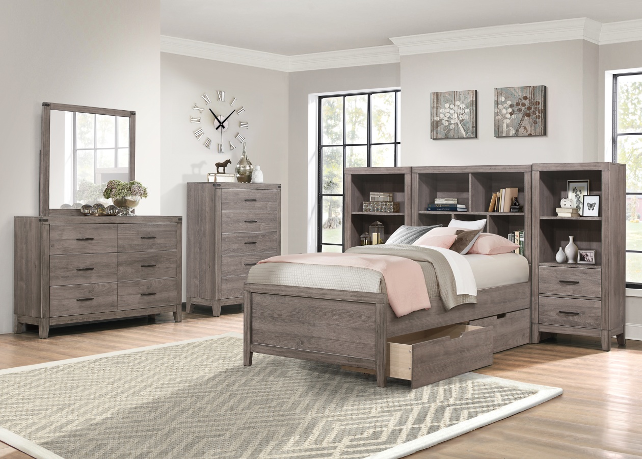 Woodrow Bookcase Bed Set