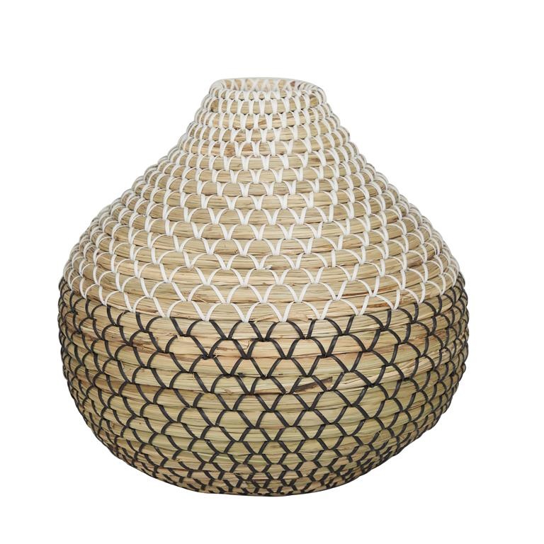 Segrass Short Woven Floor Vase