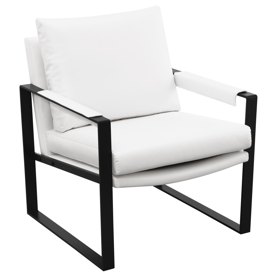Rosalind White Upholstered Accent Chair