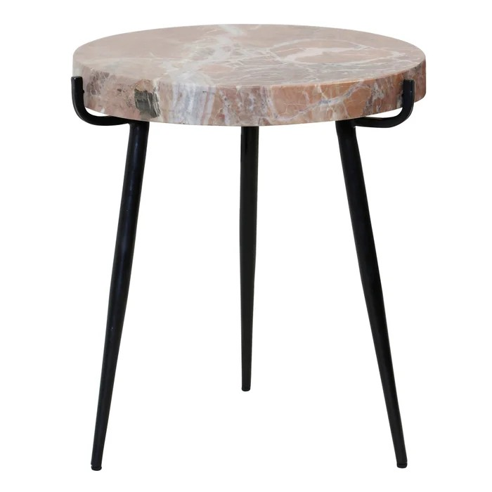 Clay Marble Trileg Side Table